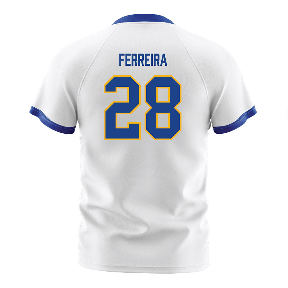Pittsburgh - NCAA Men's Soccer : Santiago Ferreira - White Soccer Jersey-1