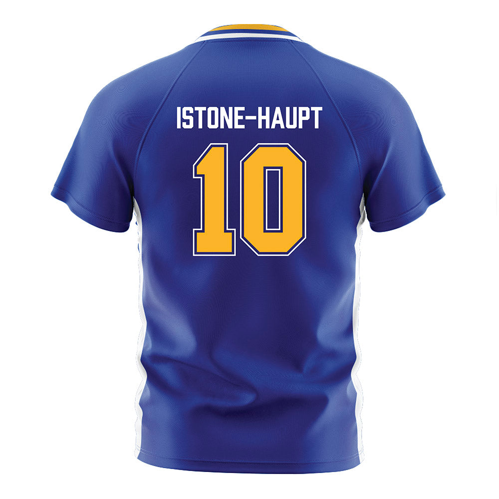 Pittsburgh - NCAA Women's Soccer : Weslee Istone-Haupt - Blue Soccer Jersey-1