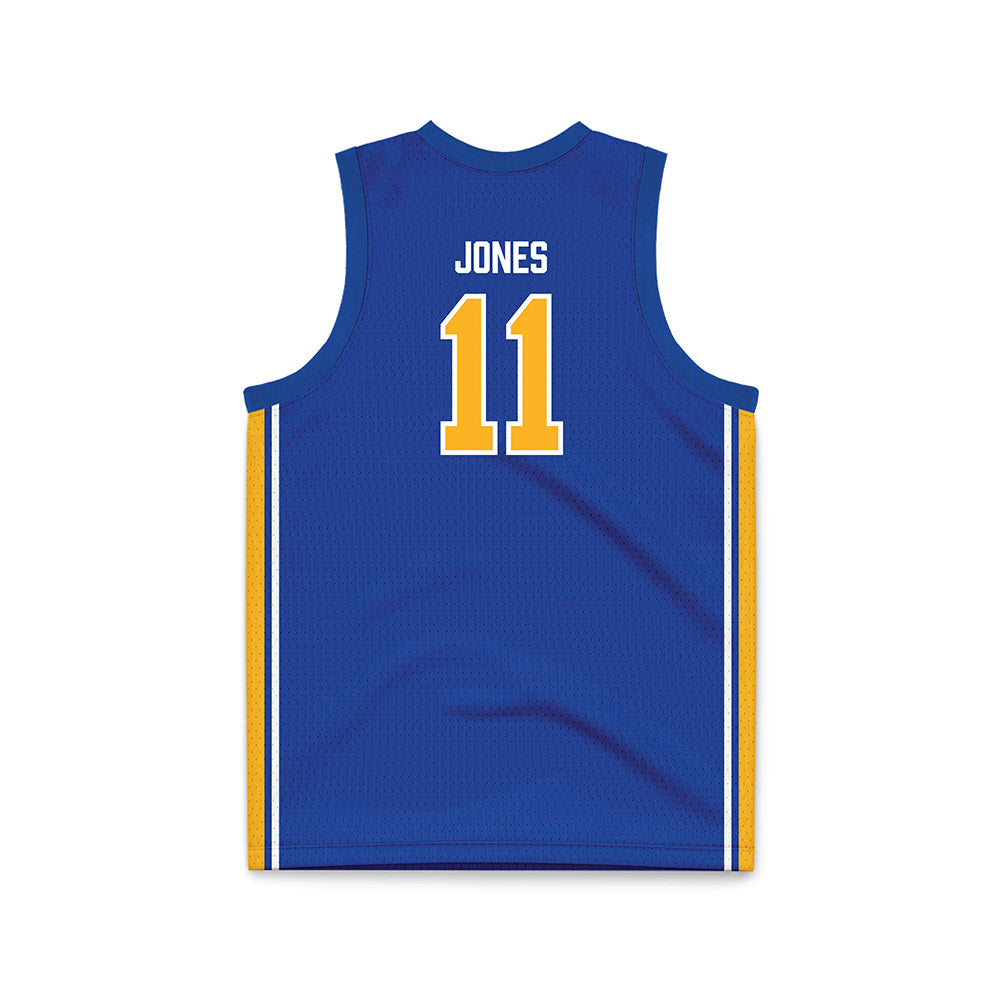 Pittsburgh - NCAA Women's Basketball : Angel Jones - Blue Basketball Jersey-1