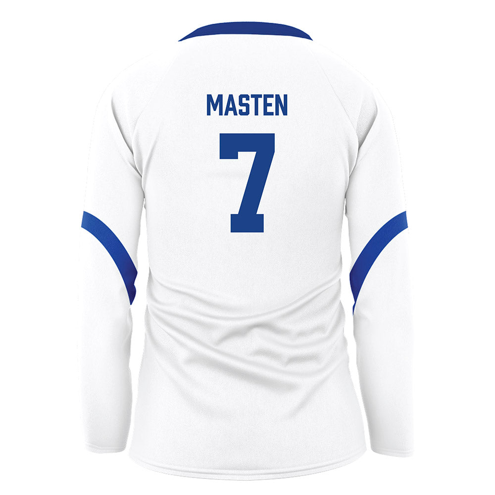Pittsburgh - NCAA Women's Volleyball : Izzy Masten - White Volleyball Jersey-1
