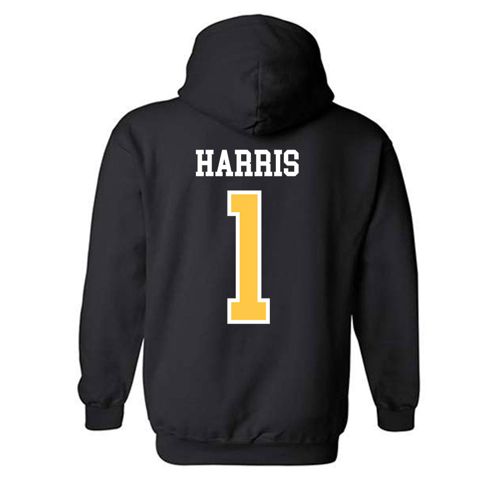 Wayne State - NCAA Football : Manny Harris - Classic Shersey Hooded Sweatshirt-1