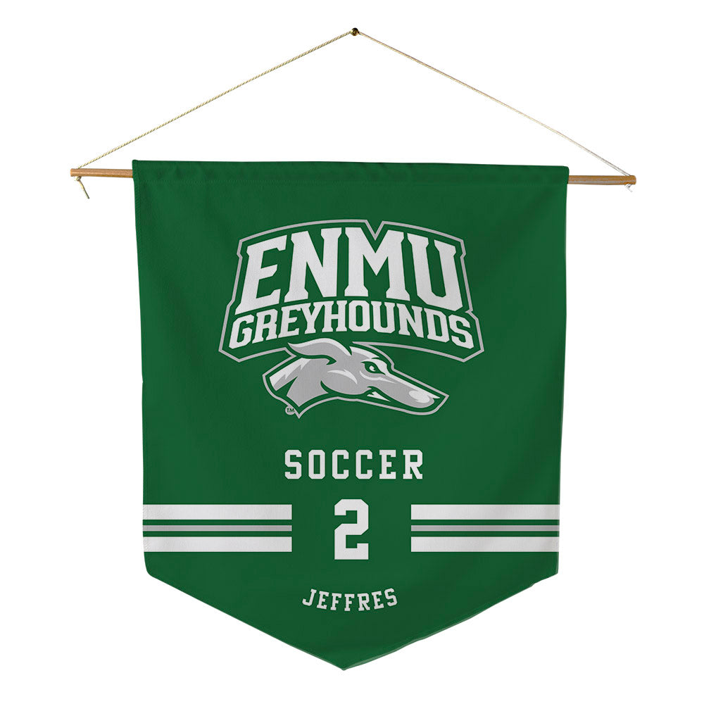 ENMU - NCAA Women's Soccer : Sophia Jeffres - Pennant - 18" x 21"-0