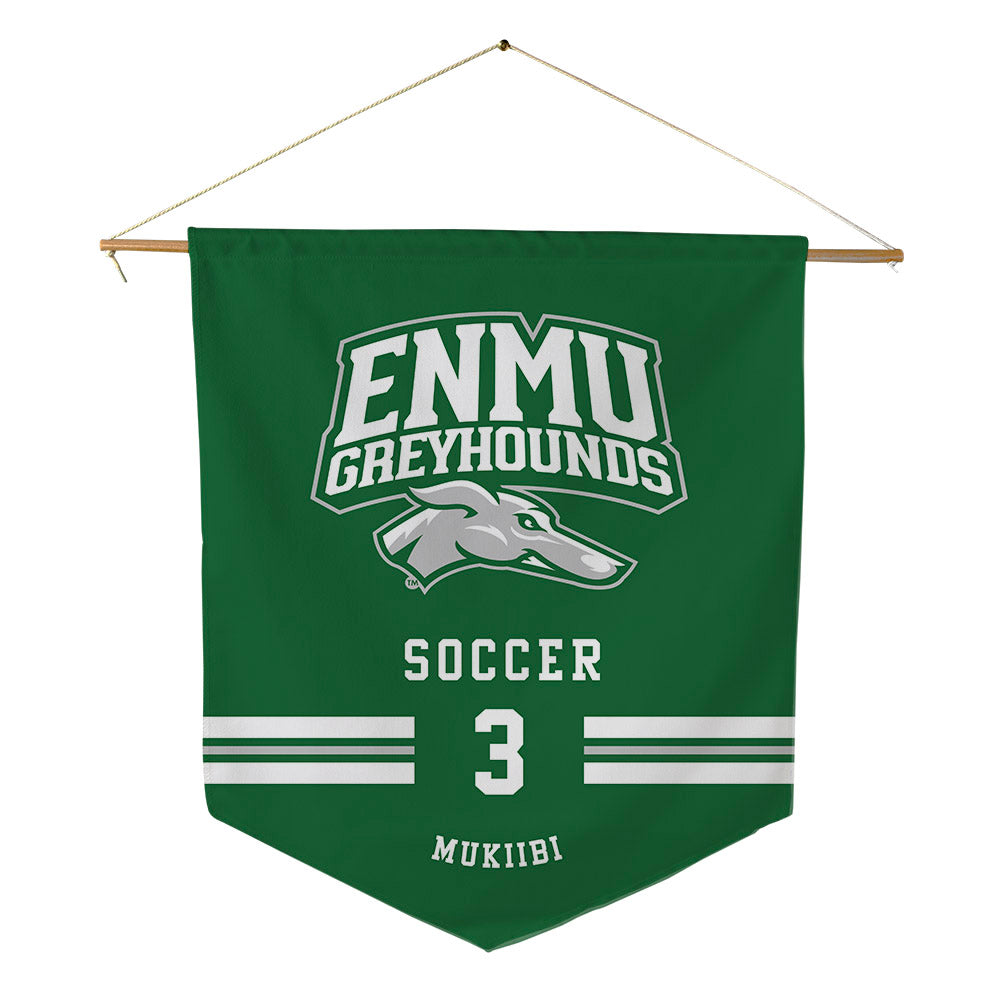 ENMU - NCAA Women's Soccer : Megan Mukiibi - Pennant - 18" x 21"-0