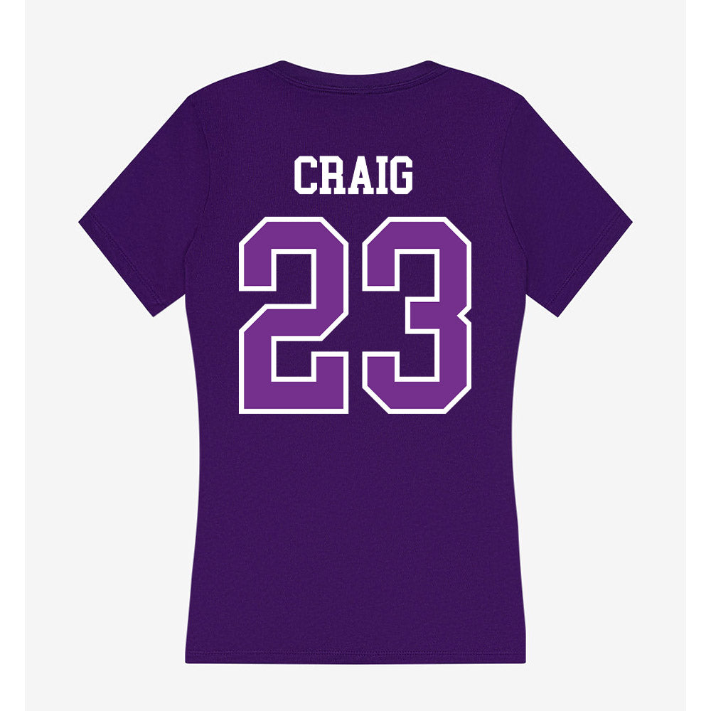 Mount Union - NCAA Football : Eli Craig - Women's V-Neck T-Shirt-1