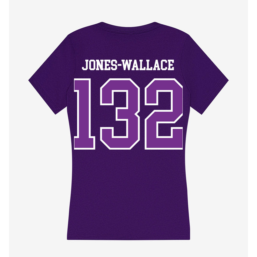 Mount Union - NCAA Wrestling : Ilani Jones-Wallace - Women's V-Neck T-Shirt-1