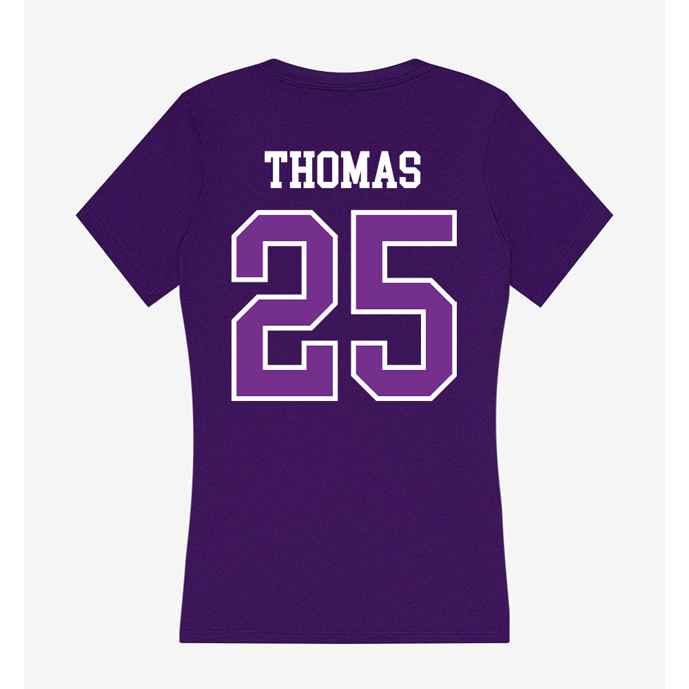 Mount Union - NCAA Football : Shaun Thomas - Women's V-Neck T-Shirt-1