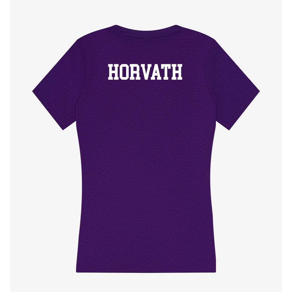 Mount Union - NCAA Women's Gymnastics : Roseann Horvath - Women's V-Neck T-Shirt-1