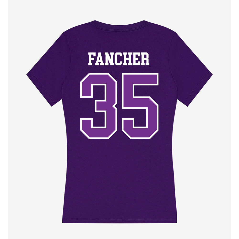 Mount Union - NCAA Football : Austin Fancher - Women's V-Neck T-Shirt-1