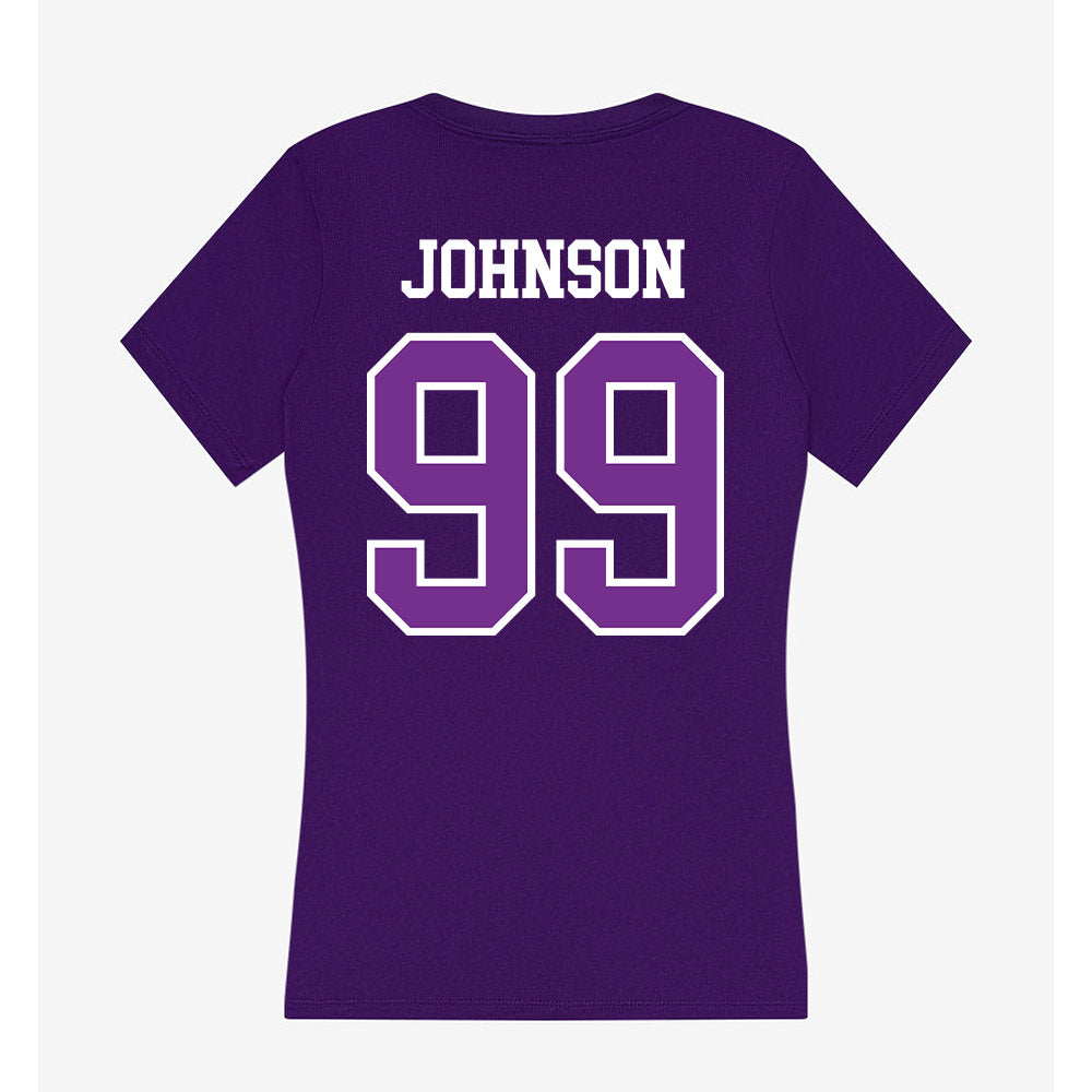 Mount Union - NCAA Football : Jonah Johnson - Women's V-Neck T-Shirt-1