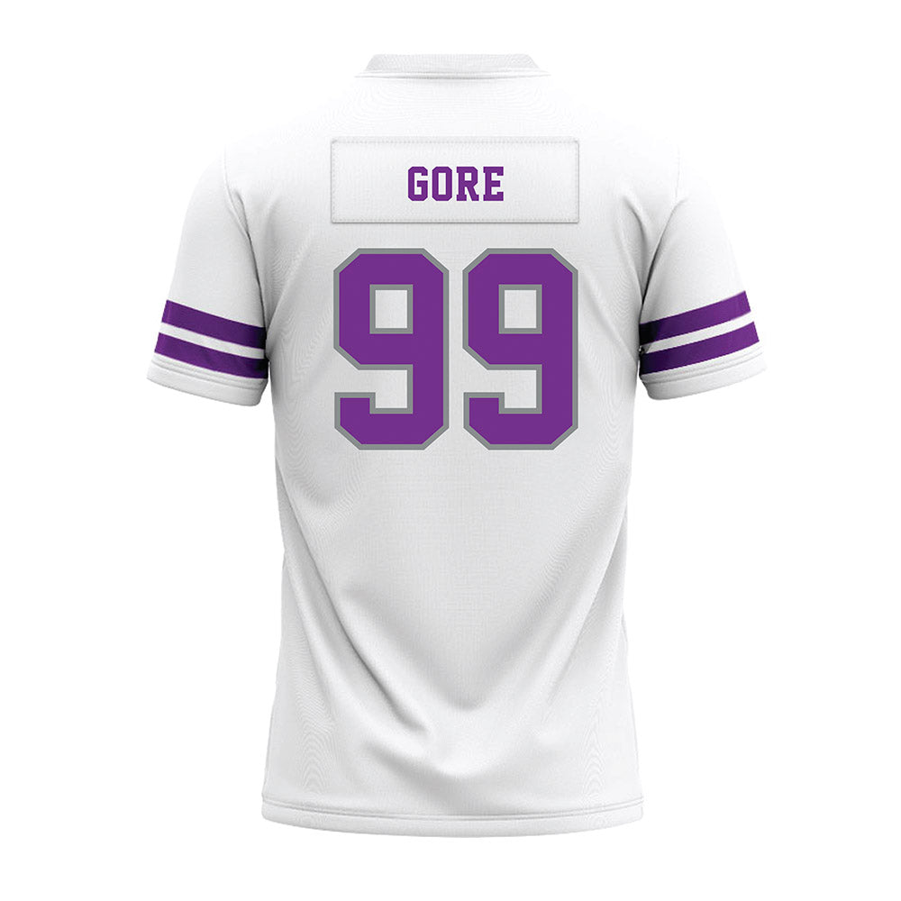 Mount Union - NCAA Football : Calvin Gore - White Premium Football Jersey-1