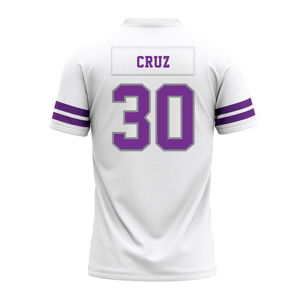 Mount Union - NCAA Football : Keenan Cruz - White Premium Football Jersey-1