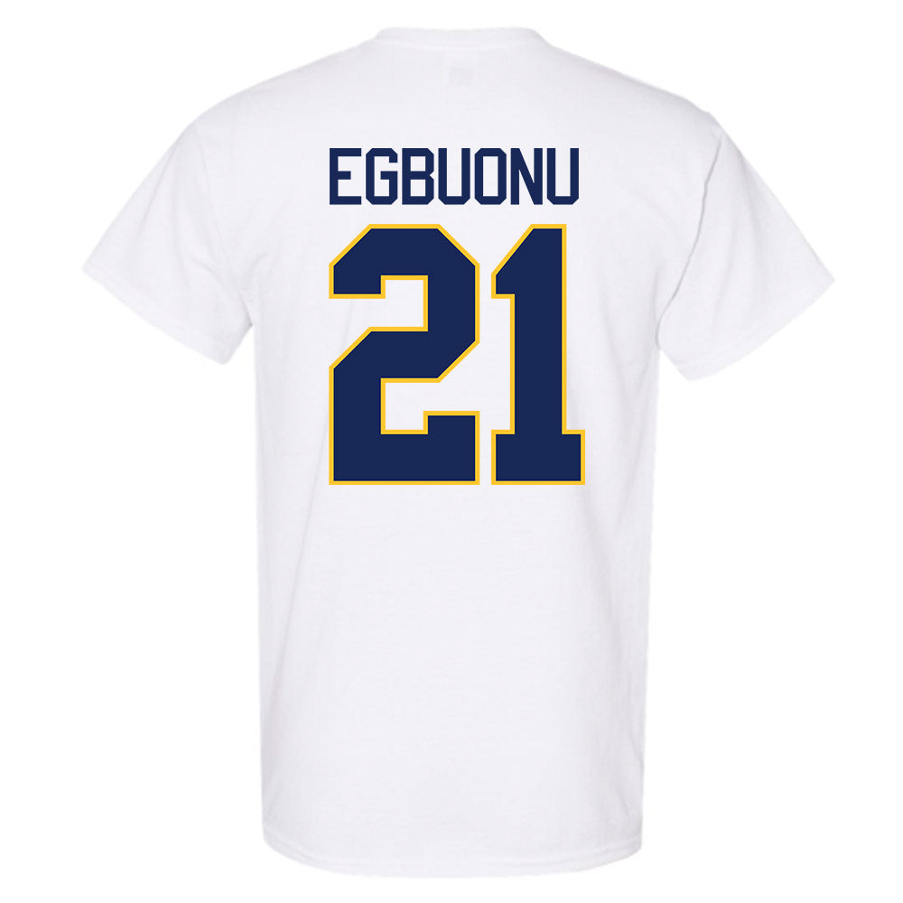 Marquette - NCAA Men's Basketball : Alex Egbuonu - NCAA® March Madness® 2025 Shersey T-Shirt-1