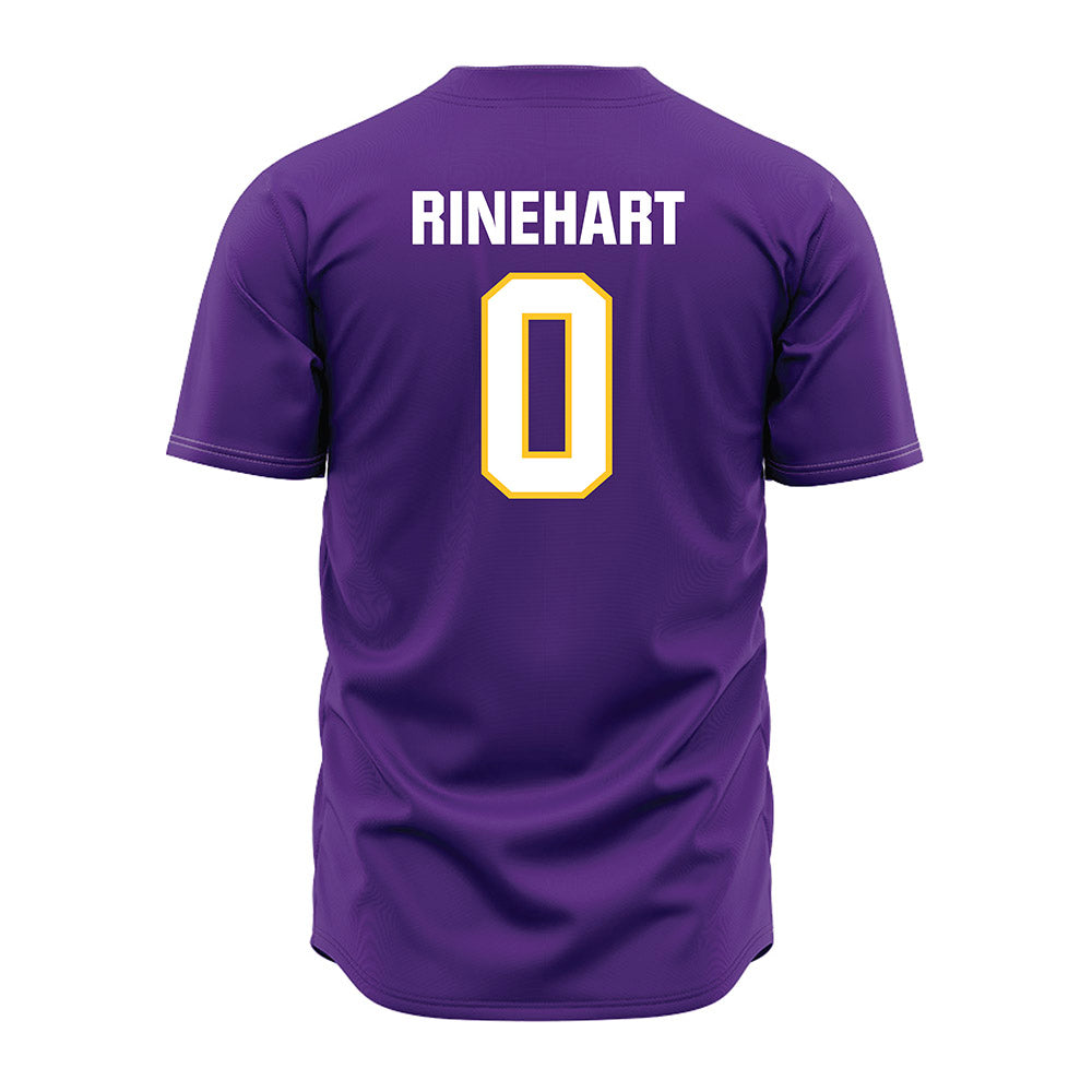LSU - NCAA Baseball : Jace Rinehart - Purple Jersey-1