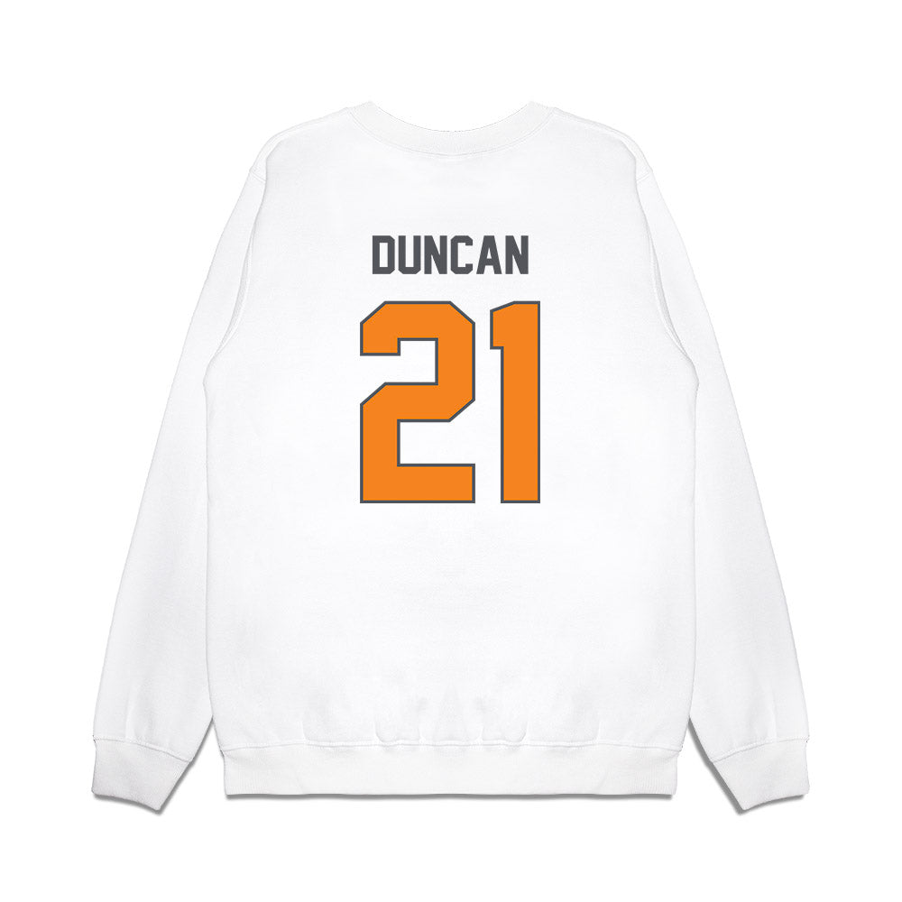 Tennessee - NCAA Men's Basketball : Campbell Duncan - Premium Crewneck Sweatshirt-1