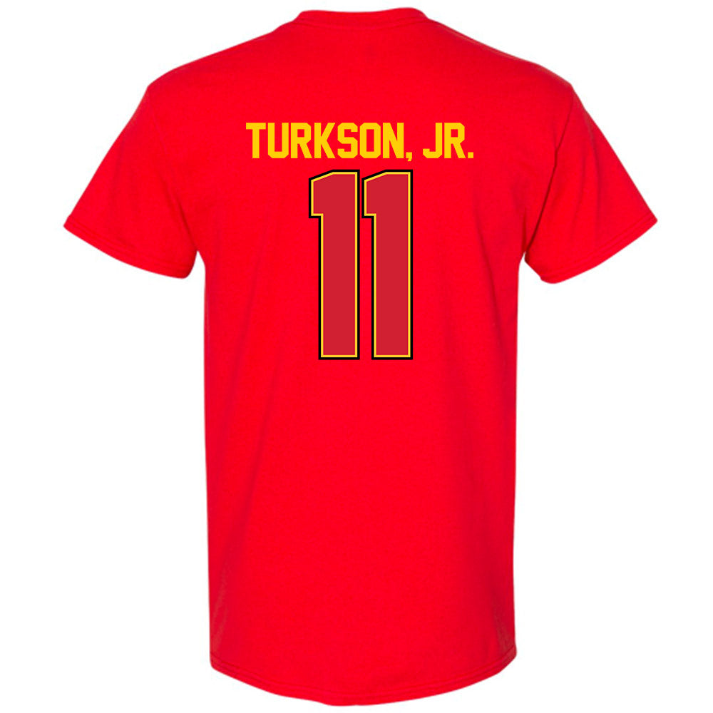 Maryland - NCAA Men's Basketball : George Turkson, Jr. - NCAA® March Madness® 2025 Shersey T-Shirt-1