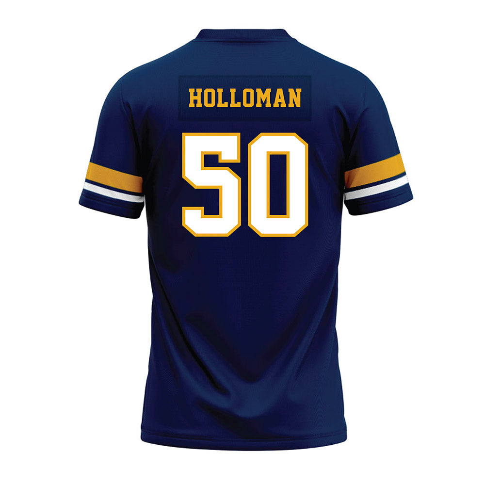 West Virginia - NCAA Football : Harper Holloman - Blue Premium Football Jersey-1