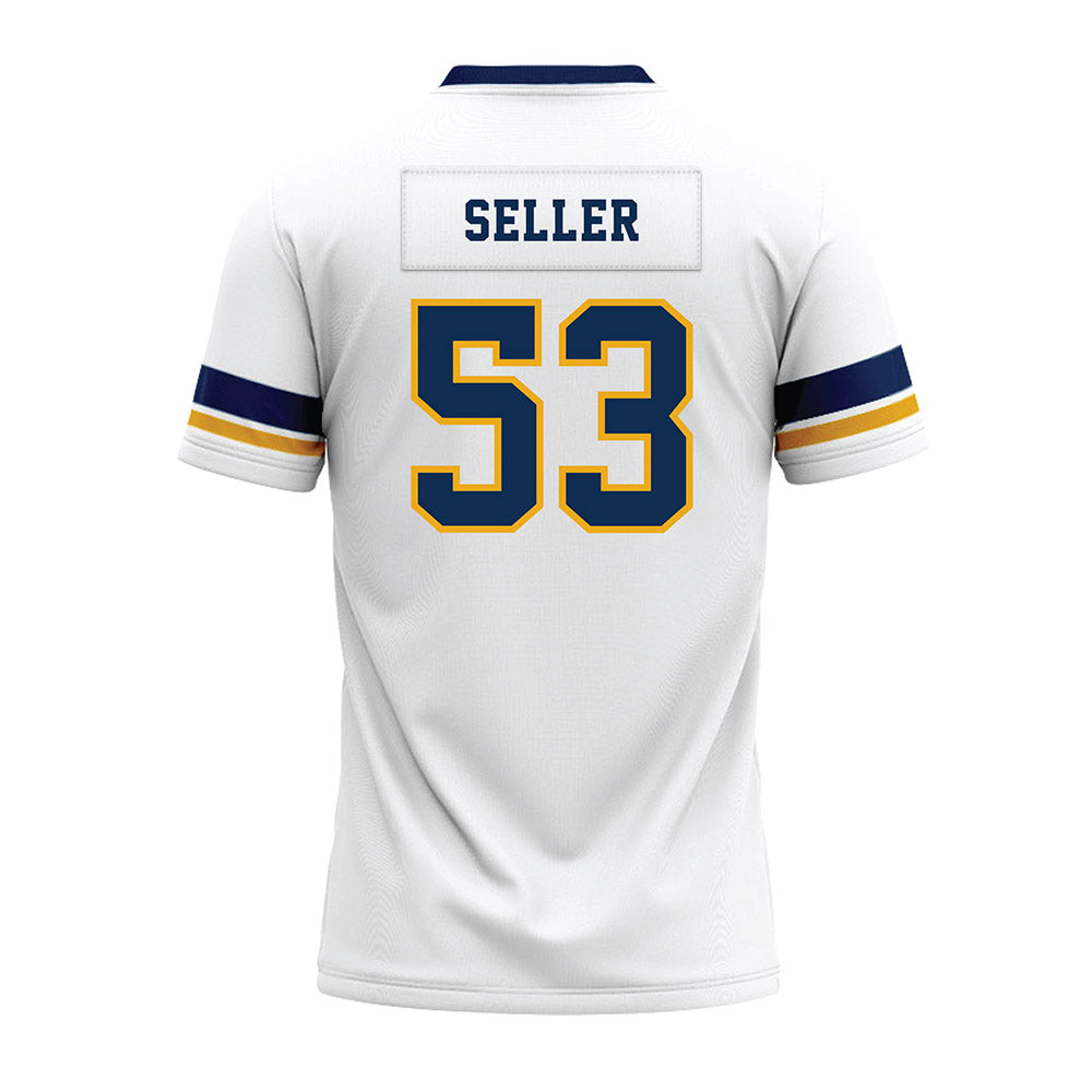 West Virginia - NCAA Football : Kaden Seller - White Premium Football Jersey-1