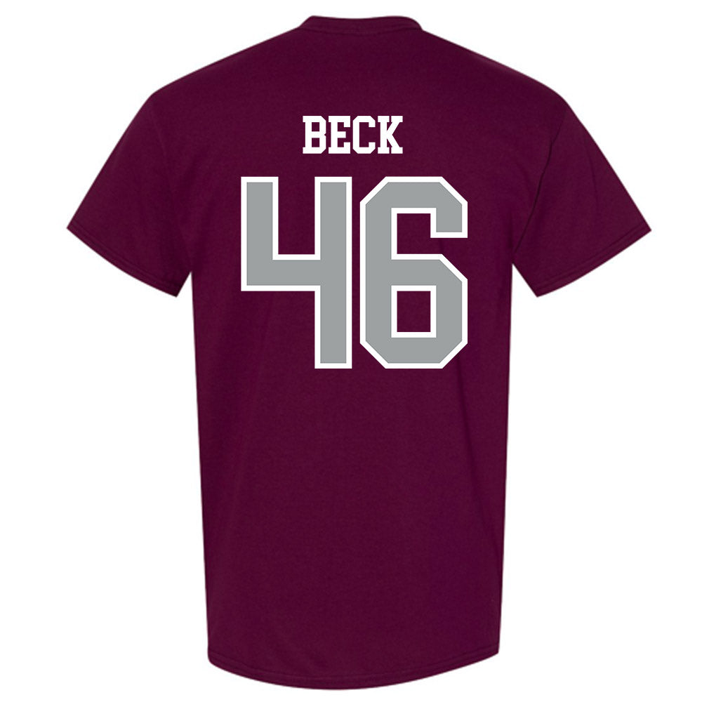 Texas A&M - NCAA Football : Qui Beck - Sports Shersey T-Shirt-1