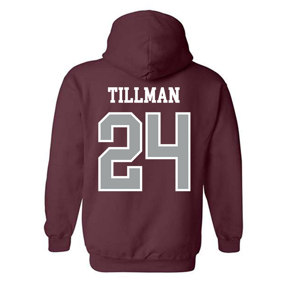 Texas A&M - NCAA Football : Ramarian Tillman - Sports Shersey Hooded Sweatshirt-1