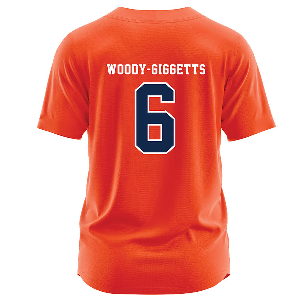 Virginia - NCAA Softball : Kamyria Woody-Giggetts - Orange Jersey-1