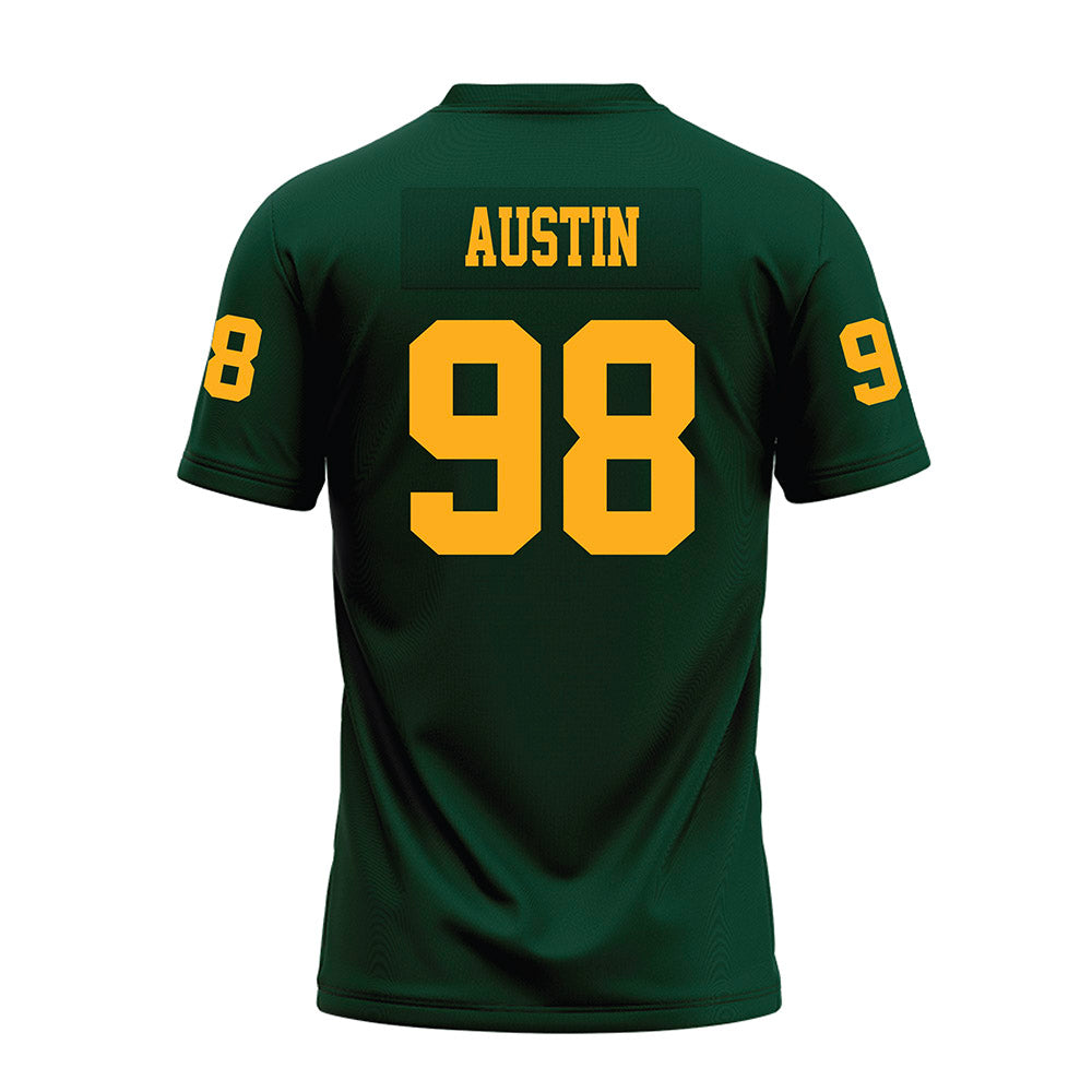 Wayne State - NCAA Football : Justhin Austin - Green Premium Football Jersey-1