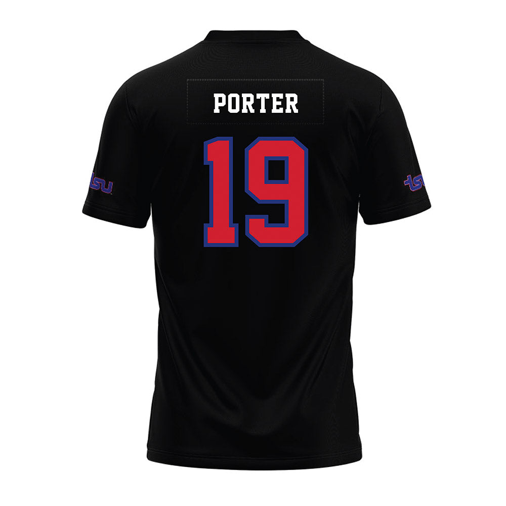 TN State - NCAA Football : Taveon Porter - Black Premium Football Jersey-1