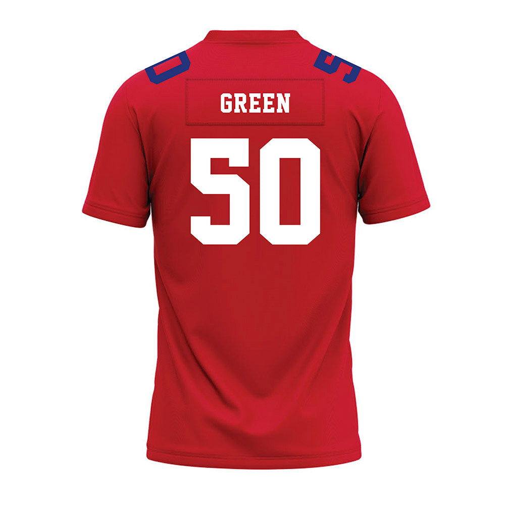 TN State - NCAA Football : Joshua Green - Red Premium Football Jersey-1