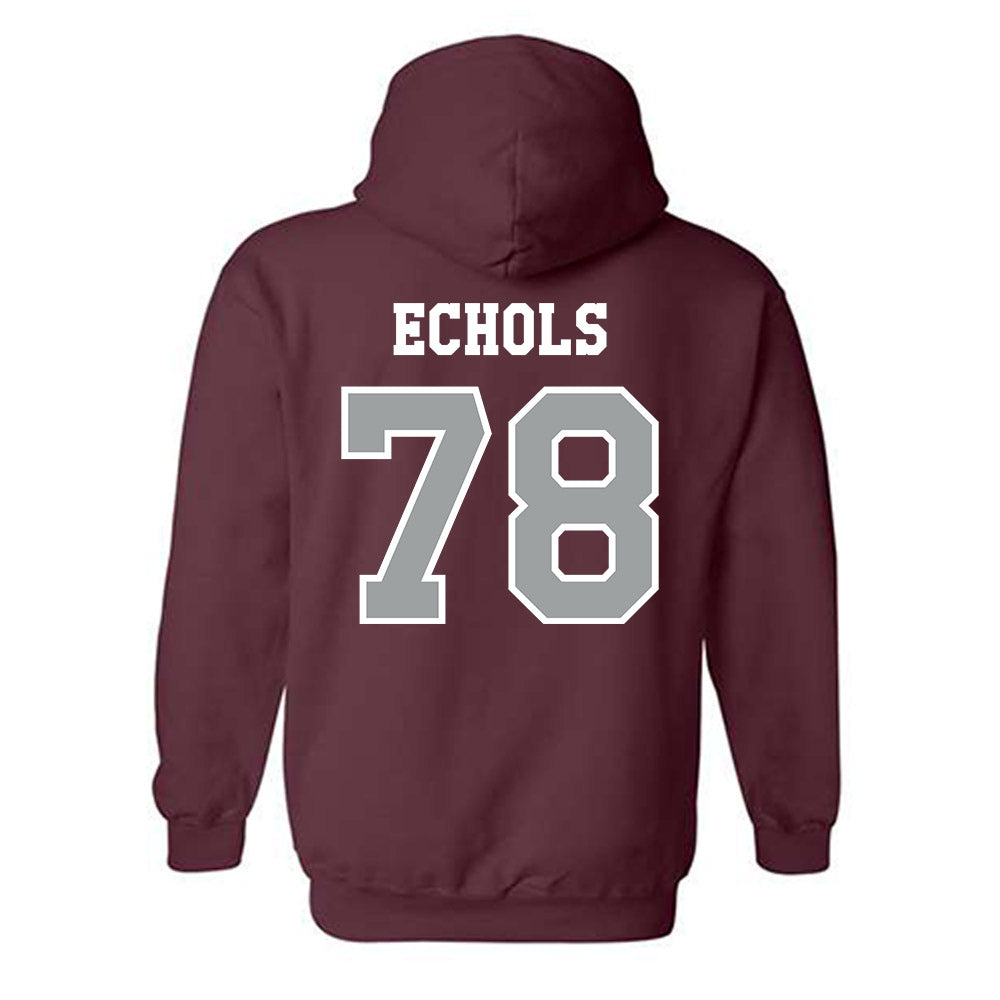 Texas A&M - NCAA Football : Coen Echols - Classic Shersey Hooded Sweatshirt-1