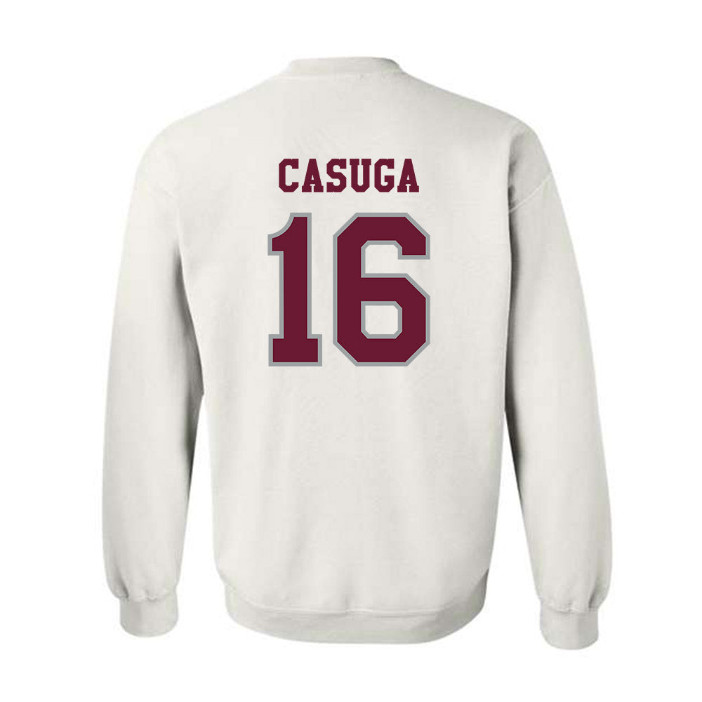 Texas A&M - NCAA Football : Helaman Casuga - Classic Shersey Crewneck Sweatshirt-1