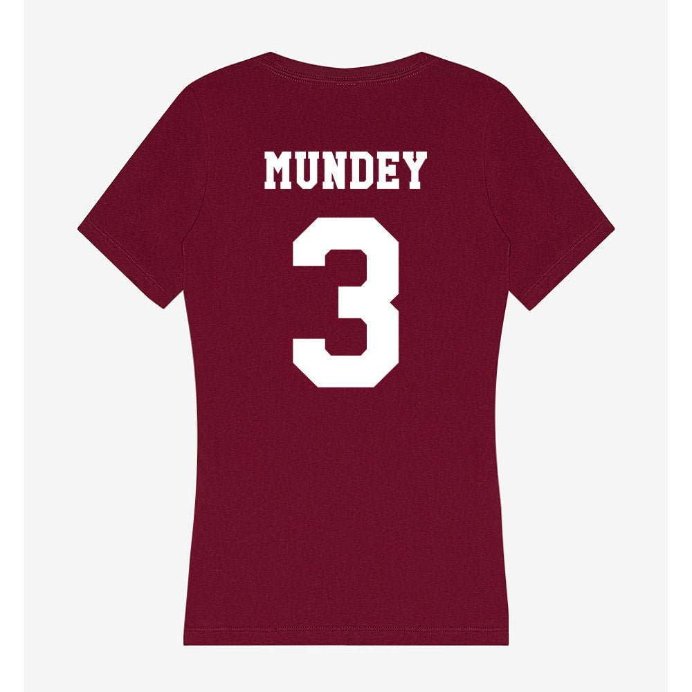 Texas A&M - NCAA Men's Basketball : Neiko Mundey - Classic Shersey Women's V-Neck T-Shirt-1