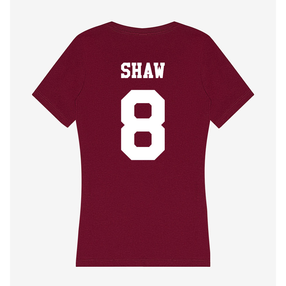 Texas A&M - NCAA Football : Jordan Shaw - Classic Shersey Women's V-Neck T-Shirt-1