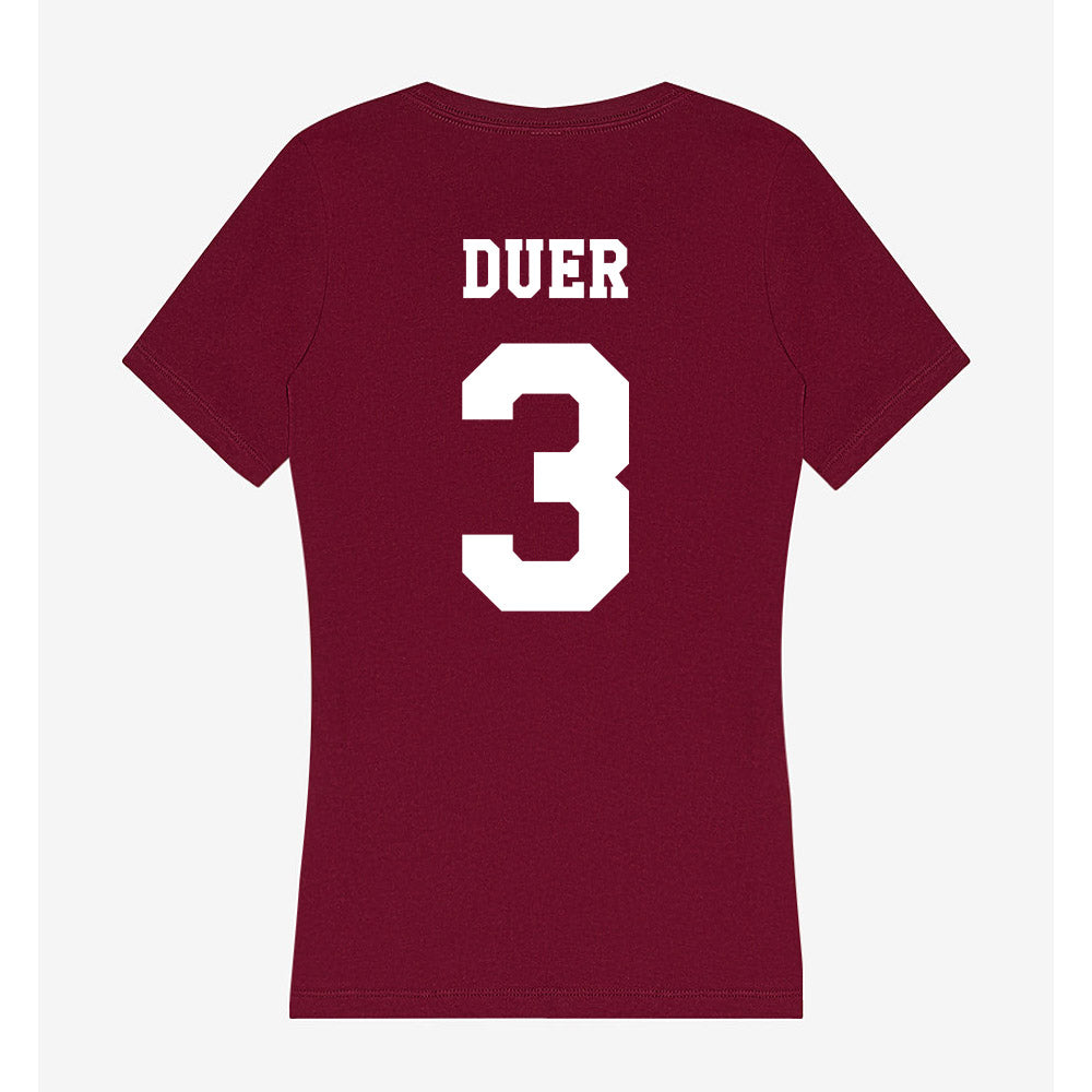 Texas A&M - NCAA Baseball : Jake Duer - Women's V-Neck T-Shirt-1