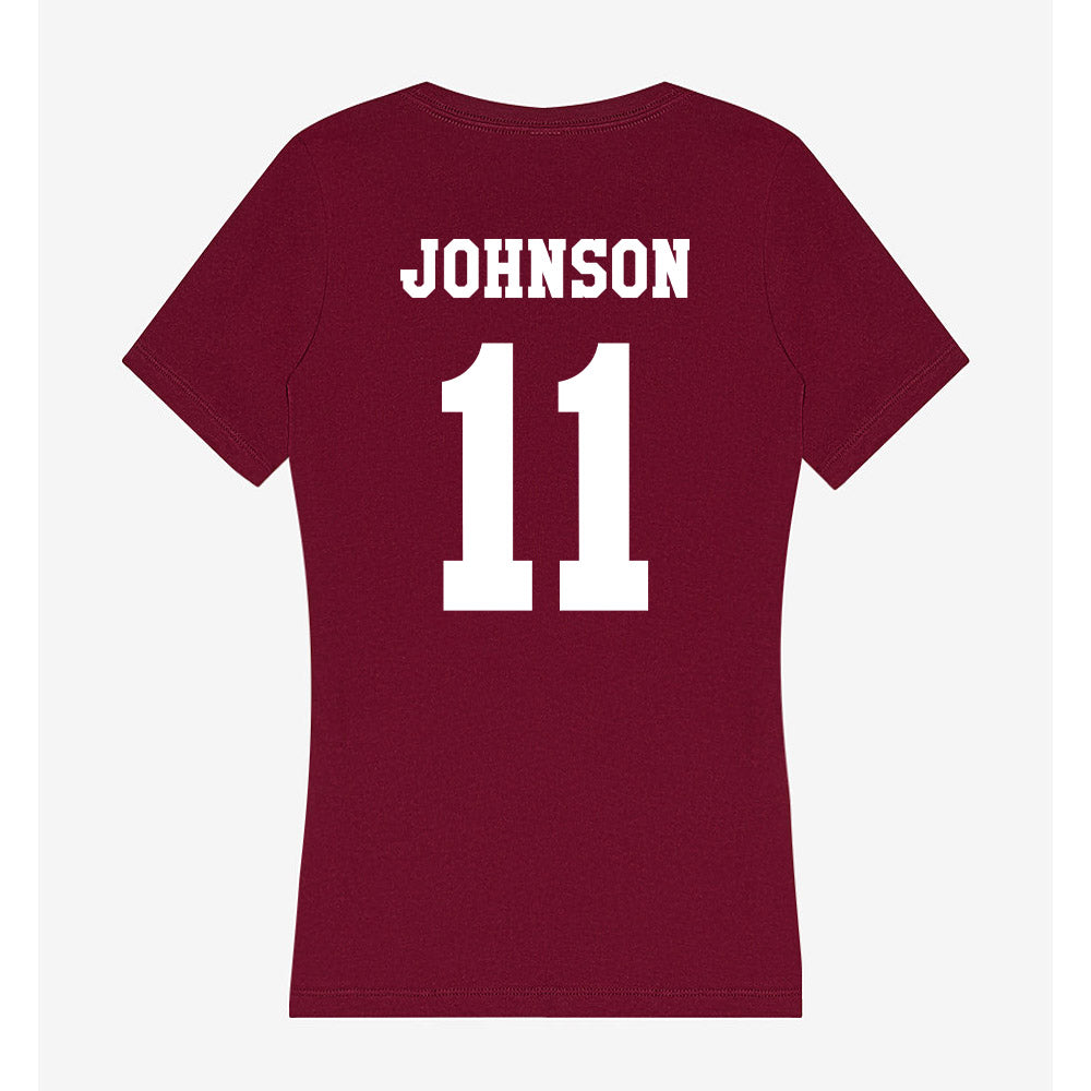 Texas A&M - NCAA Football : Kelshaun Johnson - Women's V-Neck T-Shirt-1