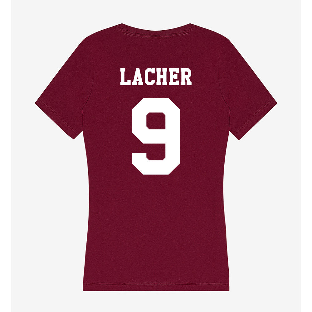 Texas A&M - NCAA Women's Soccer : Finley Lacher - Women's V-Neck T-Shirt-1