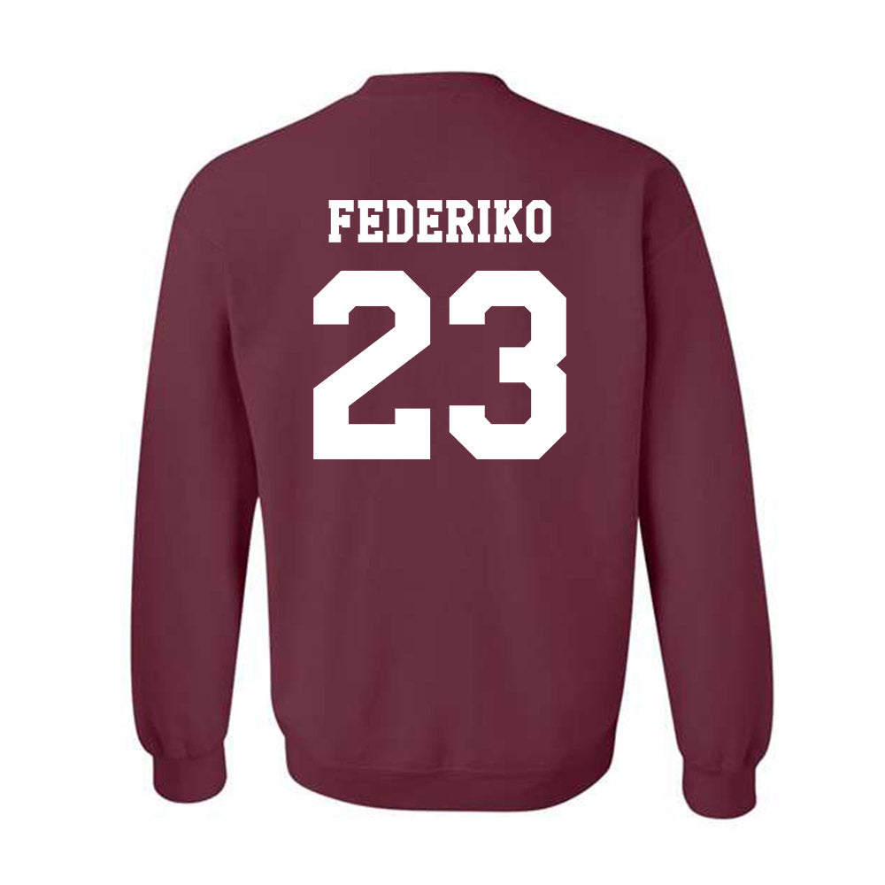 Texas A&M - NCAA Men's Basketball : Federiko Federiko - Classic Shersey Crewneck Sweatshirt-1