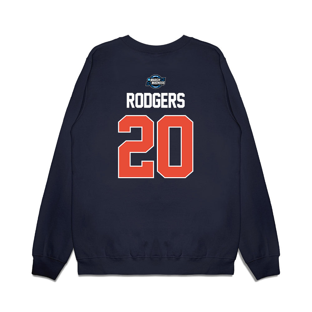 Illinois - NCAA Men's Basketball : Ty Rodgers - NCAA® March Madness® 2025 Sweet 16 Shersey Premium Crewneck Sweatshirt-1