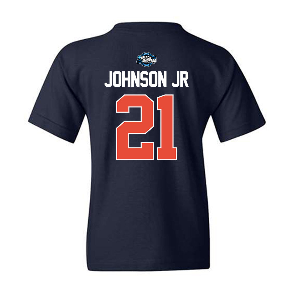 Illinois - NCAA Men's Basketball : Morez Johnson Jr - NCAA® March Madness® 2025 Sweet 16 Shersey Youth T-Shirt-1