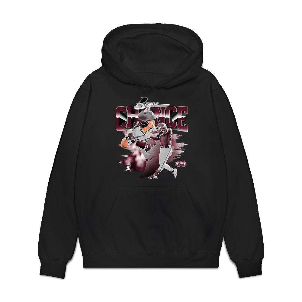 Mississippi State - NCAA Baseball : Bryce Chance - Collage Premium Hooded Sweatshirt-0