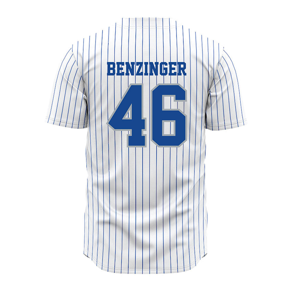 Seton Hall - NCAA Baseball : Derek Benzinger - White Jersey-1