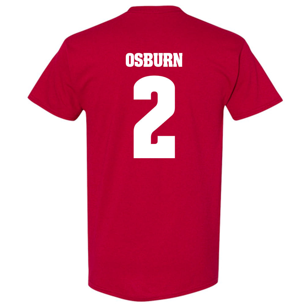 Wisconsin - NCAA Men's Ice Hockey : Luke Osburn - Classic Shersey T-Shirt-1