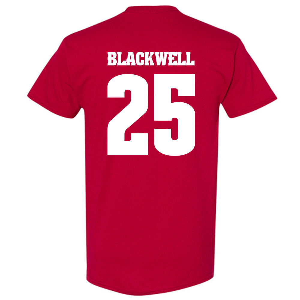 Wisconsin - NCAA Men's Basketball : John Blackwell - Classic Shersey T-Shirt-1