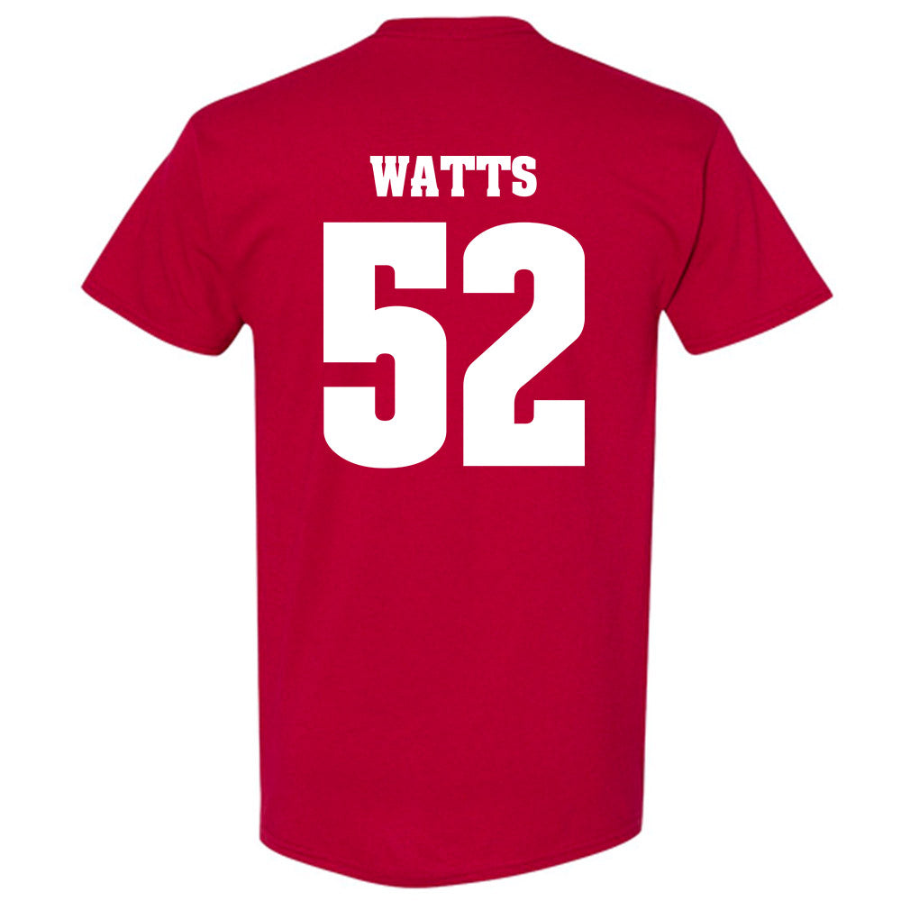 Wisconsin - NCAA Football : Hardy Watts - Classic Shersey T-Shirt-1