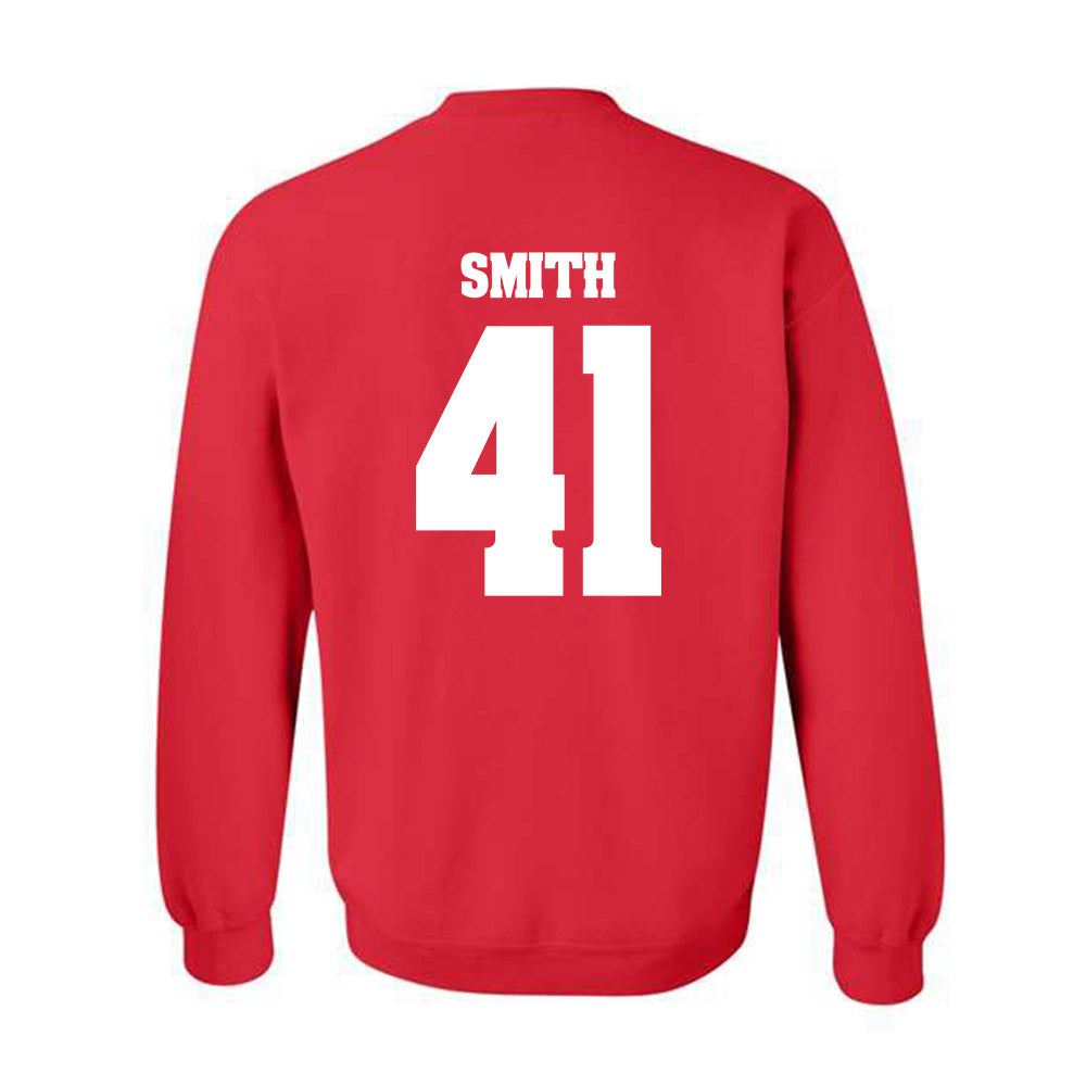 Wisconsin - NCAA Football : McCoy Smith - Classic Shersey Crewneck Sweatshirt-1