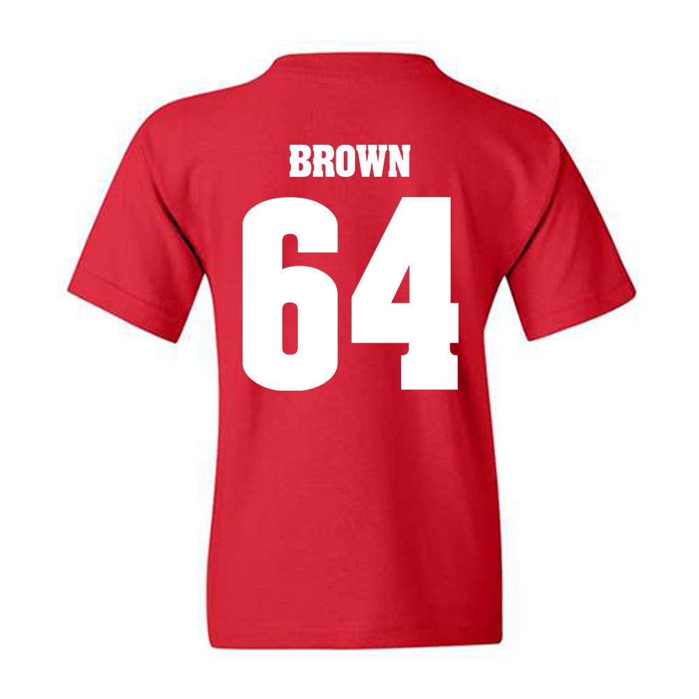 Wisconsin - NCAA Football : Evan Brown - Classic Shersey Youth T-Shirt-1