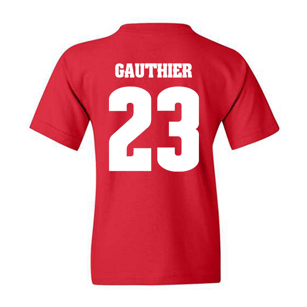 Wisconsin - NCAA Football : Landon Gauthier - Classic Shersey Youth T-Shirt-1