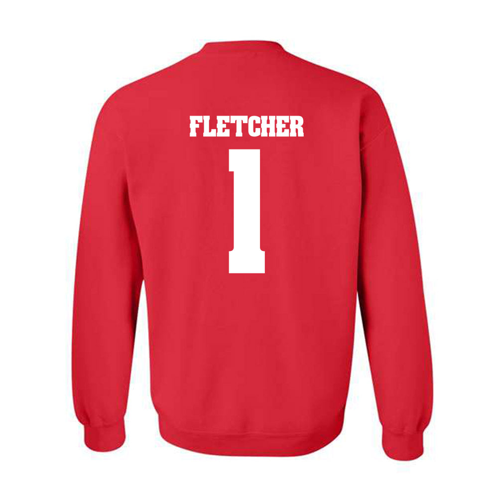 Wisconsin - NCAA Football : Eric Fletcher - Classic Shersey Crewneck Sweatshirt-1