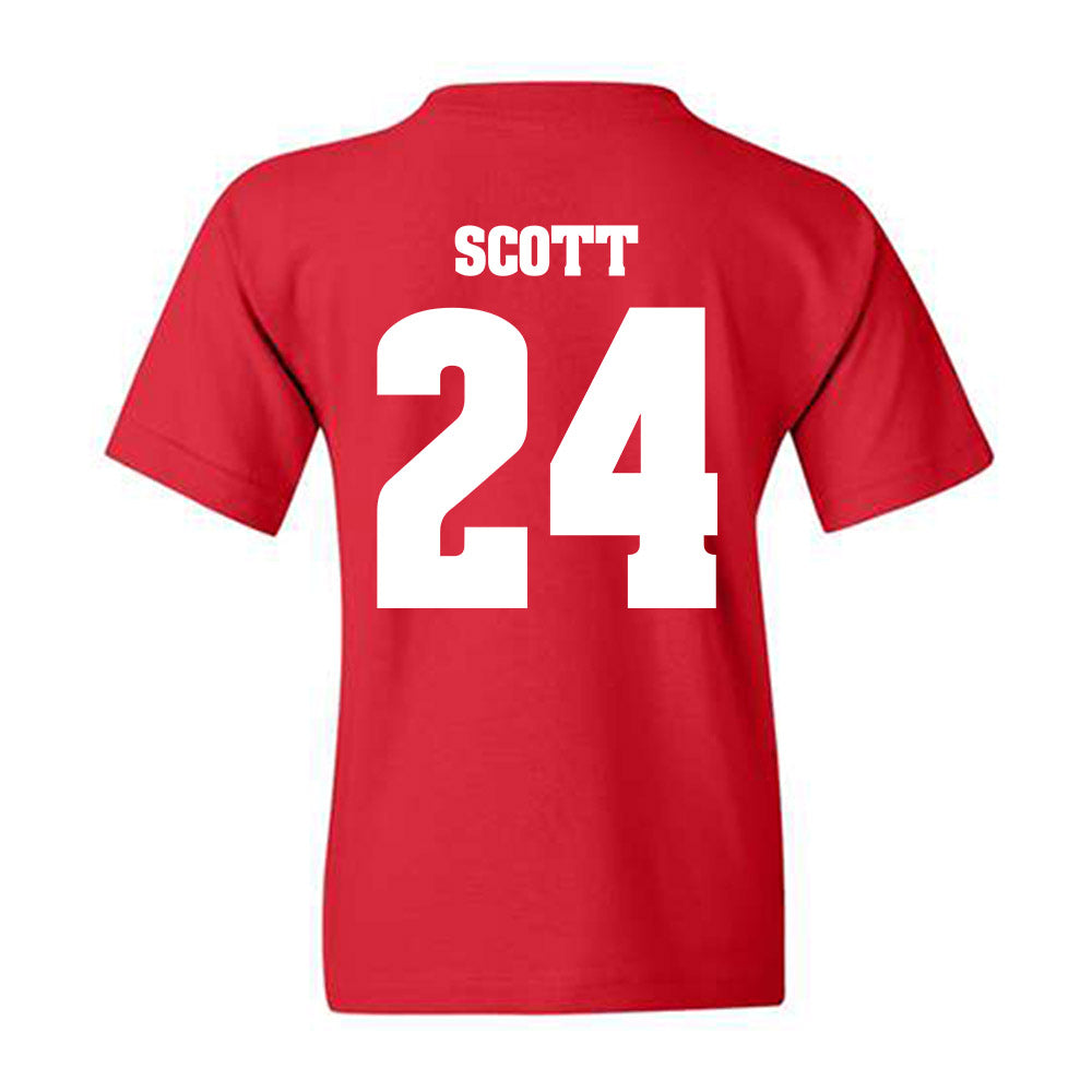 Wisconsin - NCAA Football : Jaimier Scott - Classic Shersey Youth T-Shirt-1
