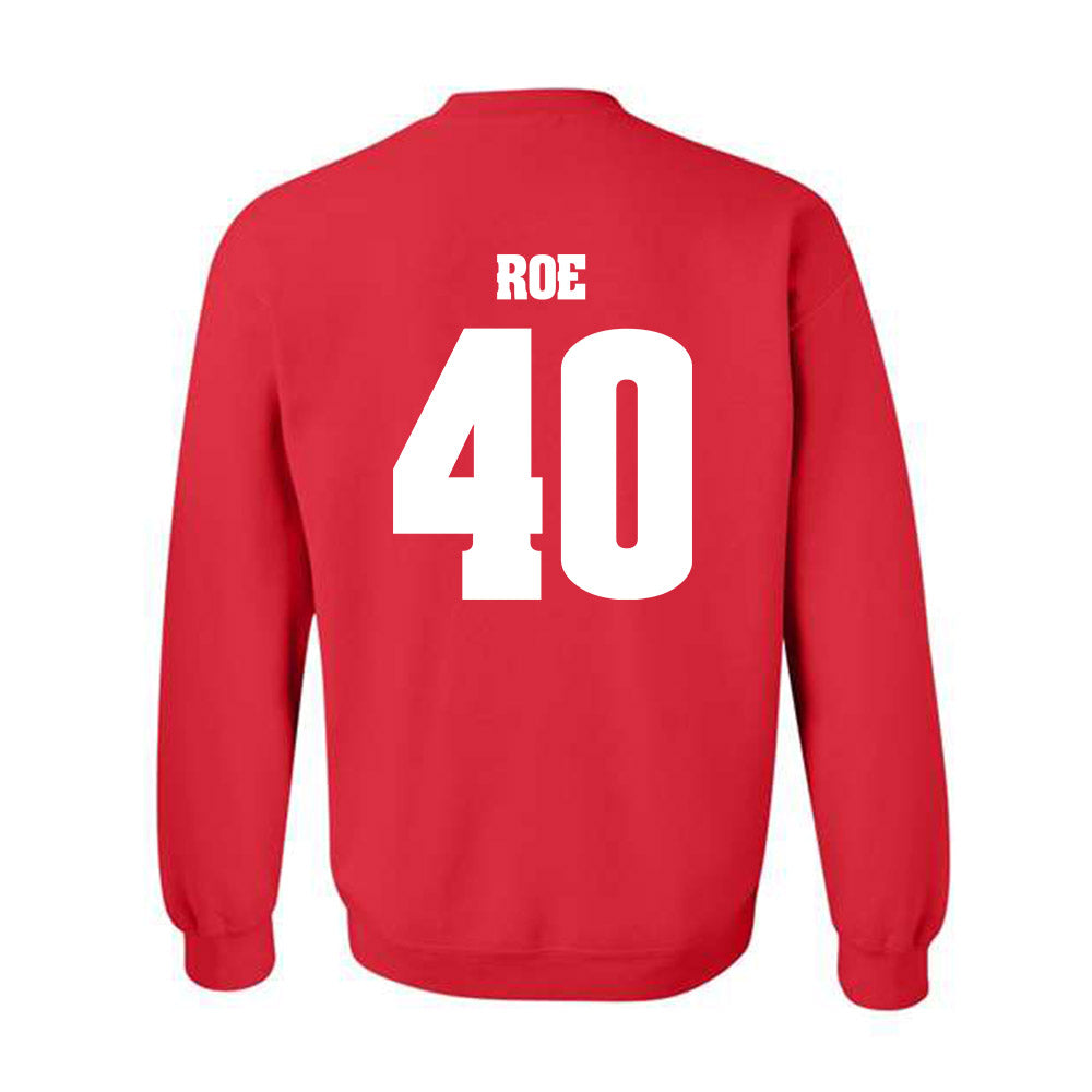 Wisconsin - NCAA Football : James Roe - Classic Shersey Crewneck Sweatshirt-1