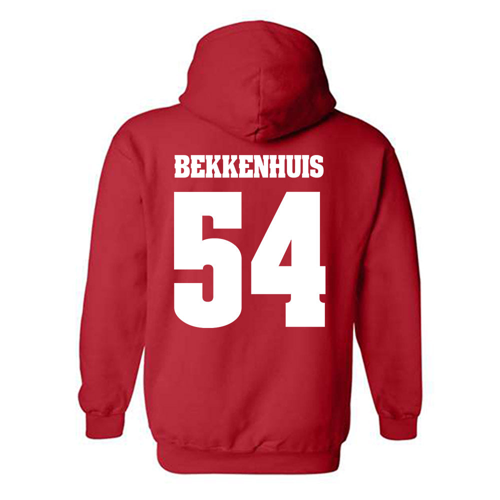 Wisconsin - NCAA Football : Brady Bekkenhuis - Classic Shersey Hooded Sweatshirt-1