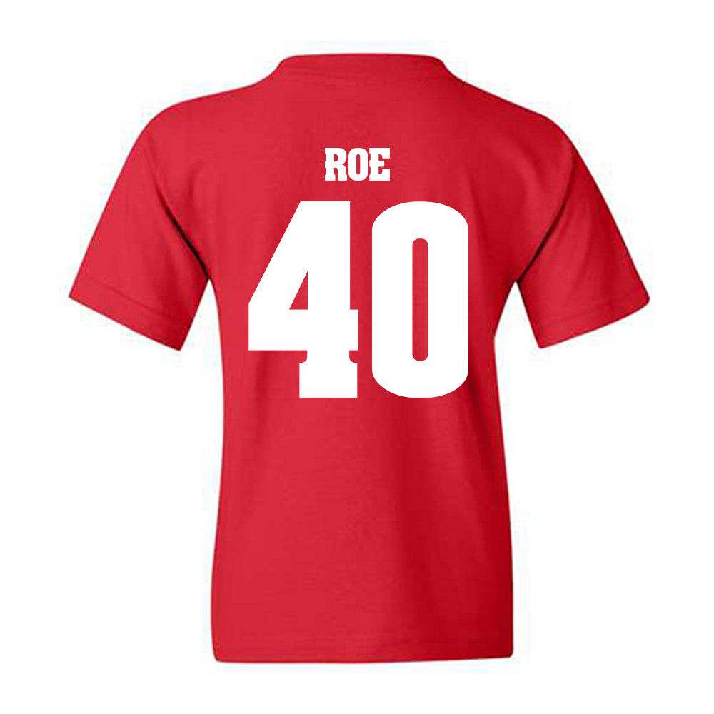 Wisconsin - NCAA Football : James Roe - Classic Shersey Youth T-Shirt-1